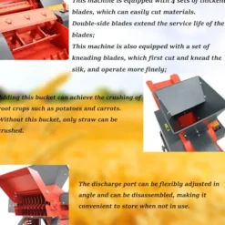 Banfluxion 220V 4-Blade Grass Cutting Machine Red