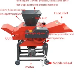 Banfluxion 220V 4-Blade Grass Cutting Machine Red