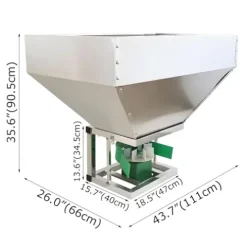 Banfluxion 12V 150W Electric Fertilizer Spreader Stainless Steel ATV Broadcast Spreader