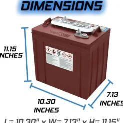 Banshee Trojan Motive T-125 GC2 6V 240Ah Deep Cycle Battery Pack