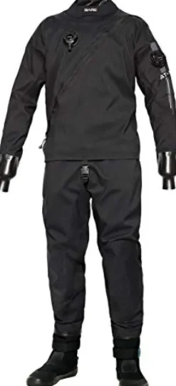 Bare Men’s Aqua Trek Tech Dry Drysuit Black (Medium Large)