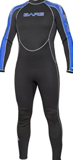 Bare Men’s Velocity Ultra Wetsuit Blue 3MM | Omnired Material | Full Stretch Neoprene