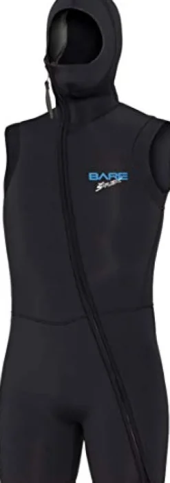 Bare 7MM Men’s Step-in Hooded Vest Black