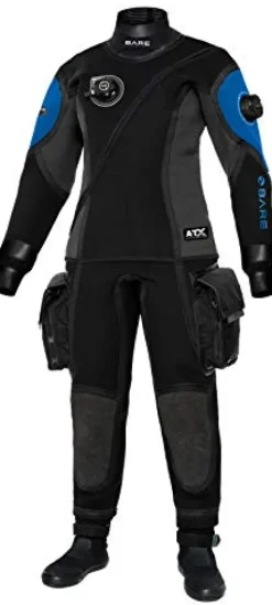 Bare Women’s Guardian Tech Drysuit Blue Small Short