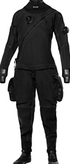 Bare Women’s X-Mission Evolution Tech Drysuit Black Small Short