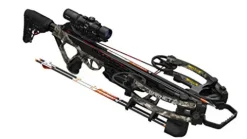 BARNETT HyperTac 420 Crossbow Package with 1.5-5×32 Scope, 3 Arrows, Quiver Mossy Oak Elements Terra