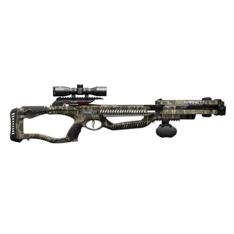 BARNETT Whitetail Hunter Crossbow with 4x32mm Scope, 2 Arrows, Lightweight Quiver Mossy Oak Bottomland