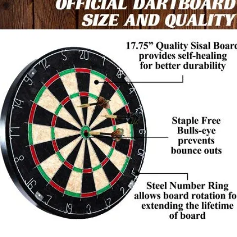 BARRINGTON 90″ Ball and Claw Leg Pool Table with Cue Rack and Dartboard Set Green Cloth