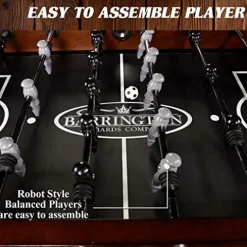 Barrington Billiards 56″ Allendale Collection Foosball Table Dark Wood Brown/Black