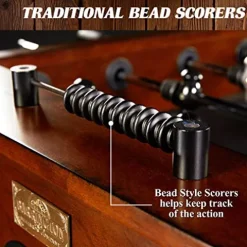 Barrington Billiards 56″ Allendale Collection Foosball Table Dark Wood Brown/Black