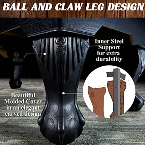 Barrington Billiards 7.5′ Belmont Drop Pocket Table Tan/Dark Wood Grain