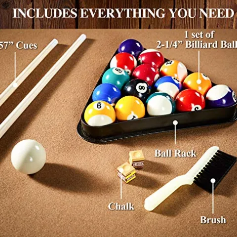 Barrington Billiards 7.5′ Belmont Drop Pocket Table Tan/Dark Wood Grain