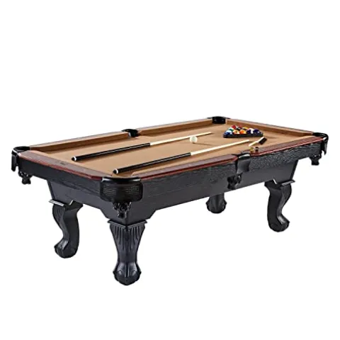 Barrington Billiards 7.5′ Belmont Drop Pocket Table Tan/Dark Wood Grain