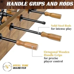 Barrington Billiards 58” Coventry Foosball Table Wood Grain / Black