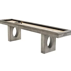 Barrington Billiards Aurora Outdoor Shuffleboard Table Gray/Light Wood Grain