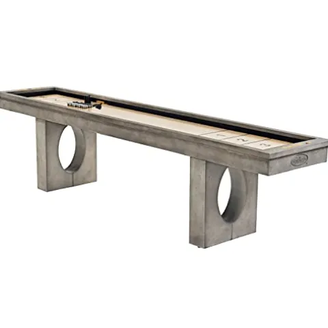 Barrington Billiards Aurora Outdoor Shuffleboard Table Gray/Light Wood Grain