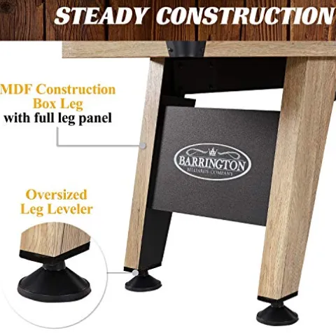 Barrington Billiards 9ft Wentworth Shuffleboard Table with Black Playfield