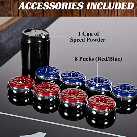 Barrington Billiards 9ft Wentworth Shuffleboard Table with Black Playfield