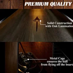 Barrington Billiards Roll and Score Game Set 10′ – Vintage Speedball Bowling Machine Tan/Black