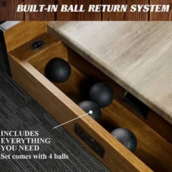 Barrington Billiards Roll and Score Game Set 10′ – Vintage Speedball Bowling Machine Tan/Black