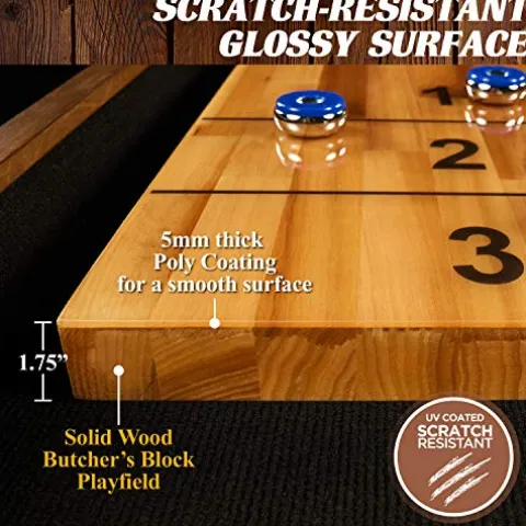 Barrington Billiards Urban Clyborne Shuffleboard Table Brown/Gray