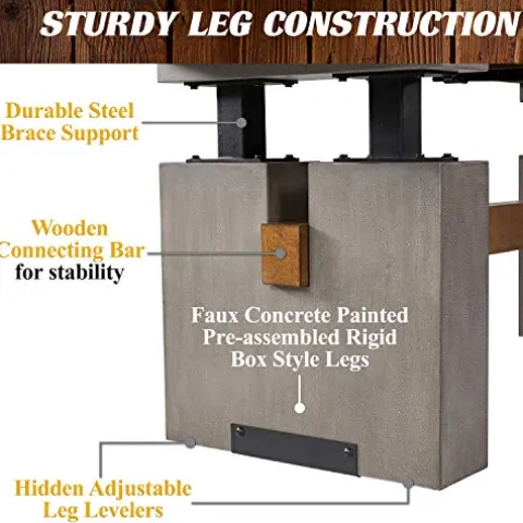 Barrington Billiards Urban Clyborne Shuffleboard Table Brown/Gray