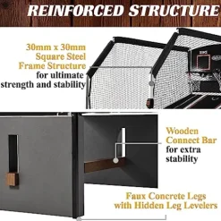Barrington Billiards Urban Arcade Basketball Game with Electronic Scoring Black/White/Orange/Cement/Woodgrain