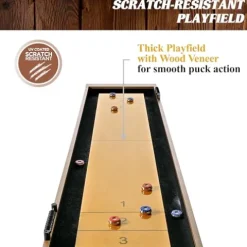 Barrington Billiards Urban Shuffleboard Table Gray/Brown