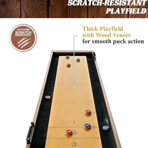Barrington Billiards Urban Shuffleboard Table Gray/Brown