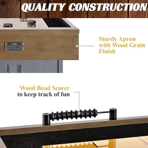 Barrington Billiards Urban Shuffleboard Table Gray/Brown