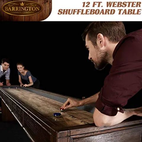 Barrington Billiards Webster Shuffleboard Table Gray