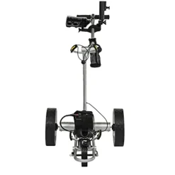 BAT-CADDY ELECTRIC GOLF CADDY BATCADDY X4R Advanced Lithium 36-Hole Golf Push Cart Titanium Silver