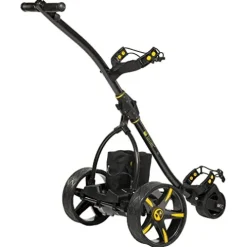 BAT-CADDY ELECTRIC GOLF CADDY X3R Sealed Lead 18-Hole Battery Powered Golf Push Cart with Remote, Dual Motor, 9-Speeds and Reverse, Cruise Control, Anti-Tip Wheel, Downhill Control – Phantom Black