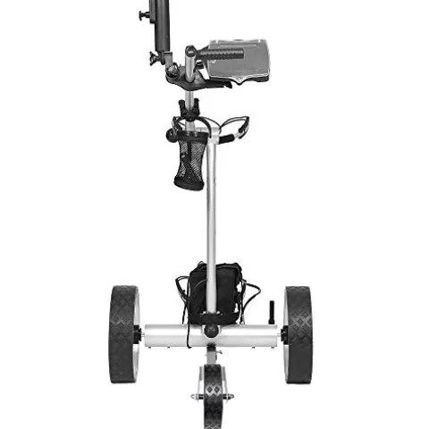 BAT-CADDY ELECTRIC GOLF CADDY X4R Remote Golf Push Cart Titanium Silver