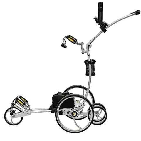 BAT-CADDY ELECTRIC GOLF CADDY X8R Remote Control Golf Push Cart Titanium Silver