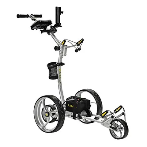 BAT-CADDY ELECTRIC GOLF CADDY X8R Remote Control Golf Push Cart Titanium Silver