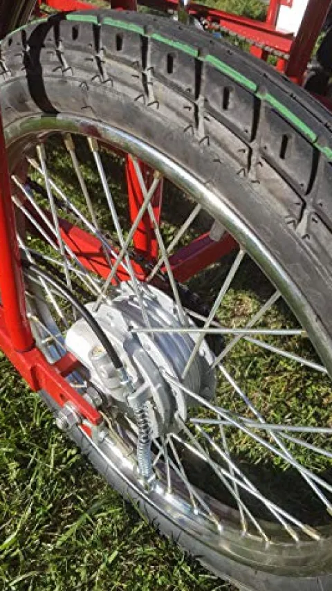 Beach Surrey Company Double Bench Surrey Bike Red