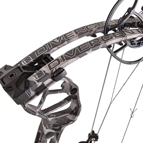 Bear Archery Divergent One Nation RH 60″ Bow Black & White