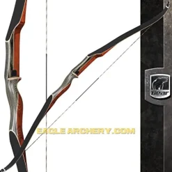 Bear Archery EBBQ Super Kodiak Recurve Bow 60-Inch 45-Pound Black/Brown Maple