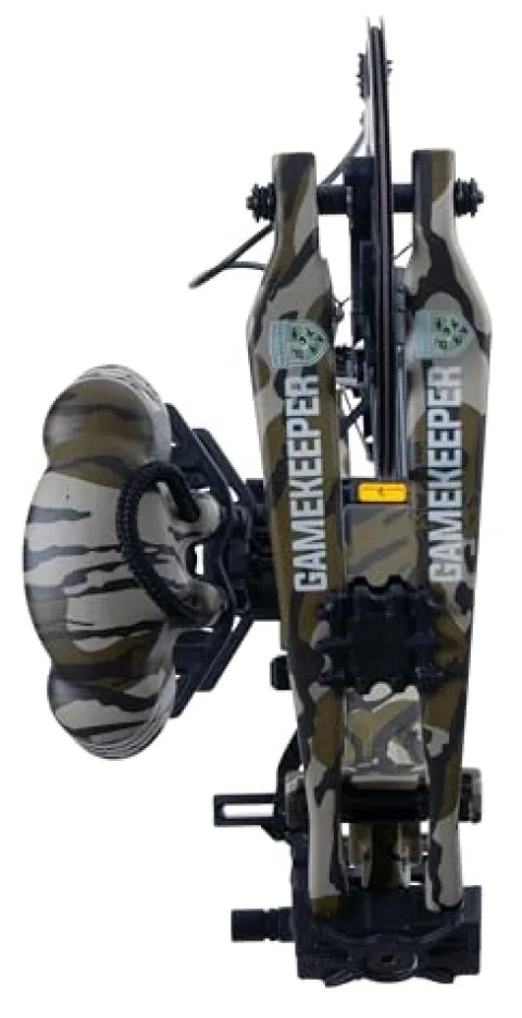 Bear Archery Gamekeeper Ready to Hunt Compound Bow Package 60 lb Draw Weight Right Hand Mossy Oak Bottomland