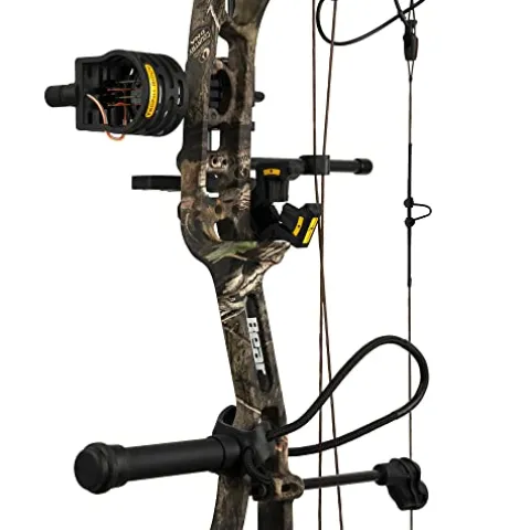Bear Archery Resurgence Ready to Hunt Compound Bow Package 60 lb Left Hand Mossy Oak Break Up Country DNA