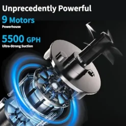 Beatbot AquaSense Pro Cordless Pool Cleaner Robot with Clarifying Agent Kit Dark Blue