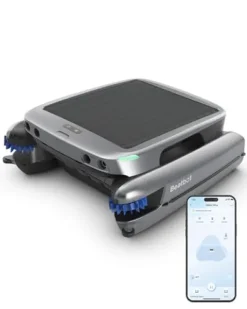 Beatbot iSkim Ultra Solar Robotic Pool Skimmer Silver Gray