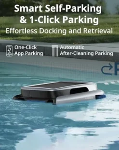 Beatbot iSkim Ultra Solar Robotic Pool Skimmer Silver Gray