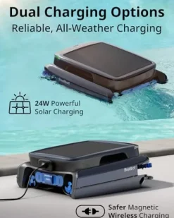 Beatbot iSkim Ultra Solar Pool Skimmer Robot Dark Blue