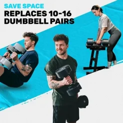 Bells of Steel Adjustable Dumbbells Set 5-80 lb Pink