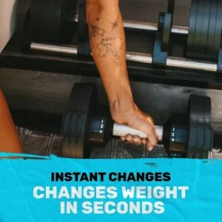 Bells of Steel Adjustable Dumbbells Set – NUOBELL Dumbbells Adjustable Weight Set 5-50 lb Pink