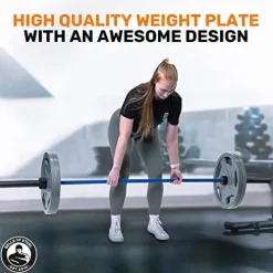 Bells of Steel Cast Iron Weight Plates Mighty Grip Olympic Weight Plates Gray