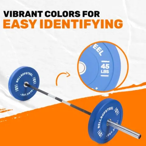 Bells of Steel Colored Bumper Plates – Olympic Weight Set