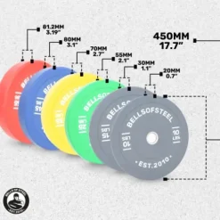 Bells of Steel Colored Bumper Plates – Olympic Weight Set